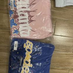 Spider Hoodies Pink Size M Blue Size L