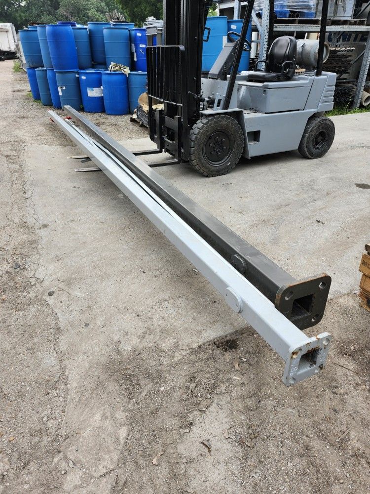 25' ft long Square Tube Light Pole - 2 Square Poles Available in 4"in and 5"in