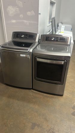 LG SET STEAM WASHER AND ELECTRIC DRYER