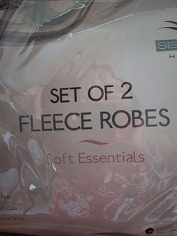 2 sets of fleece robes
