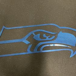 Laser-cut Seahawk Logo