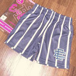 Eric Emanuel Stripes Grey Shorts