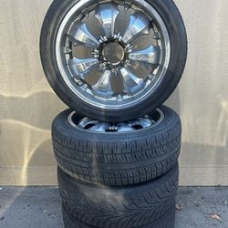 22” Velocity Rims With Tires