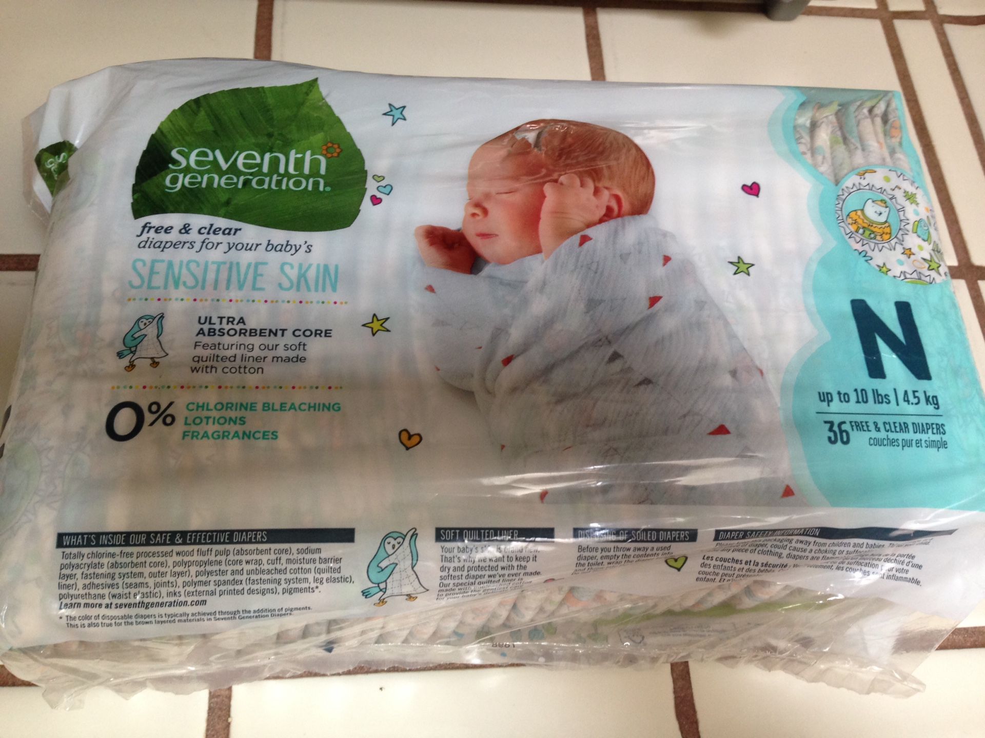 Seventh Generation Newborn Diapers