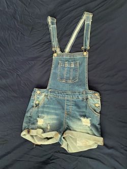 Denim overalls (shorts)