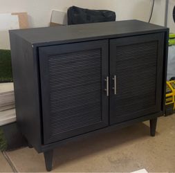 Cabinet with Louvered Doors