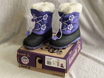 KAMIK TODDLER SNOW BOOTS BLOSSOM LAVENDER SIZE US-9, EUR-26