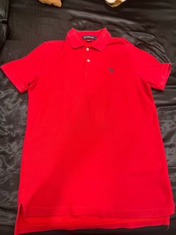 bright red polo