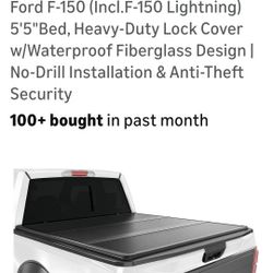 XTWEEX 5.5 Hard Folding Truck Bed Tonneau Cover fits 2015-2026 Ford F-150