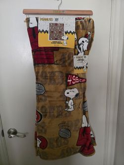 49ners peanuts throw blank