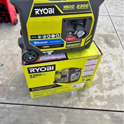RYOBI 2,300-Watt Recoil Start Bluetooth Super Quiet Gasoline Powered Digital Inverter Generator with