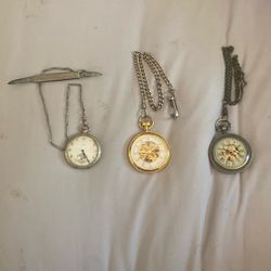 Selling 3 Pocket Watches