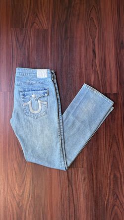 True Religion Vintage Y2K Joey Super T Flare Sequin Horseshoes Size 31