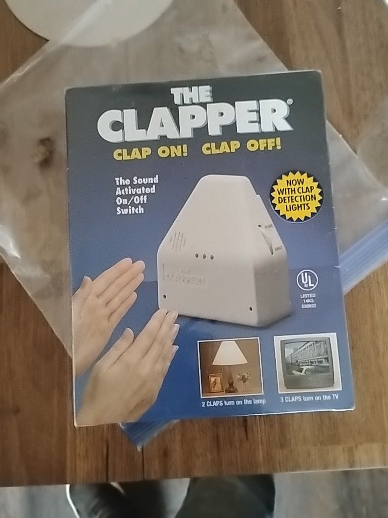 The Clapper New in Box Sound Activated Clap On/Off Light Switch Factory Sealed