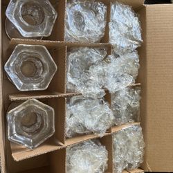 Glass Candle Holders – 11 pieces