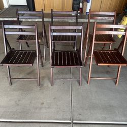 Wooden Folding Chairs - 6