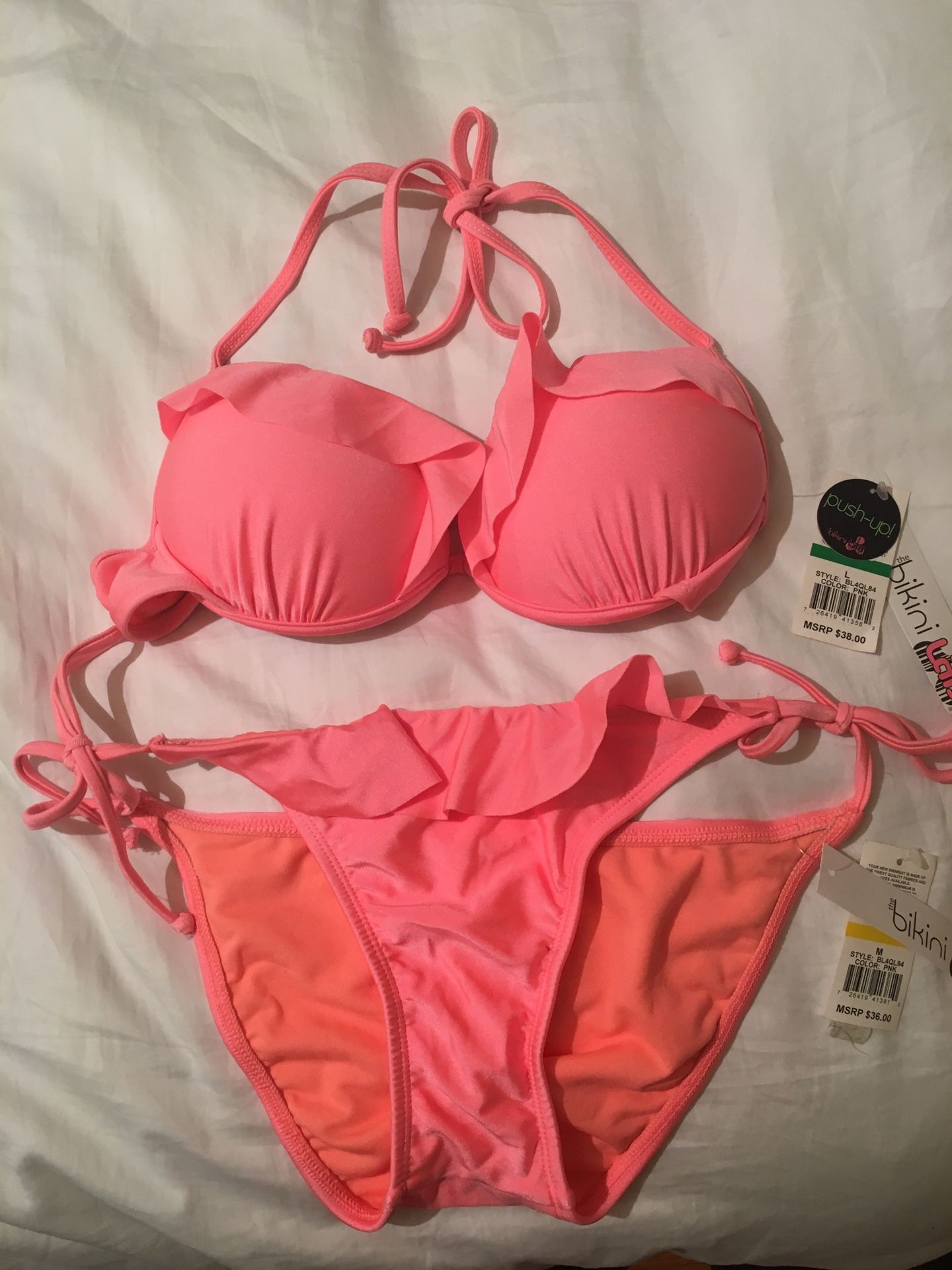 Flamingo pink bikini