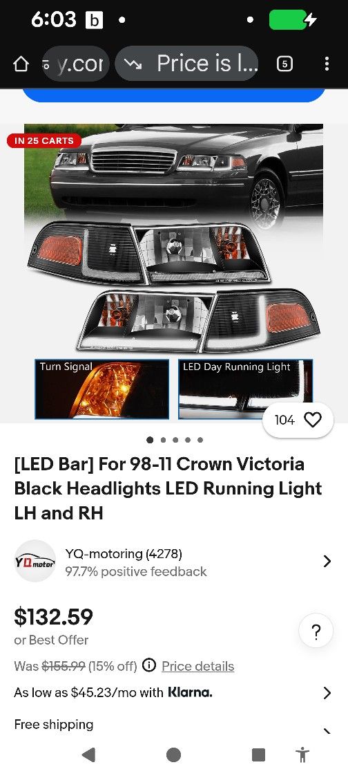 Crown Vic Headlight