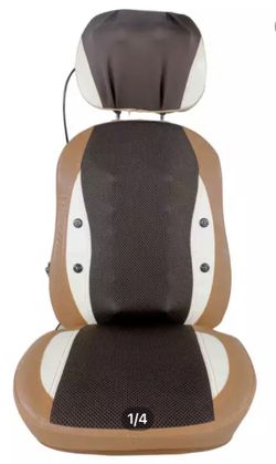 Deluxe Massage Cushion Fashion Health Relax with Heat (Mocha)