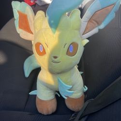 Pokemon Leafeon Build A Bear Plush No Sound 