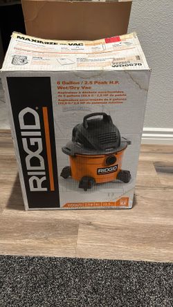 Ridgid New 6 Gallon Wet/ Dry Shop Vacuum In Box