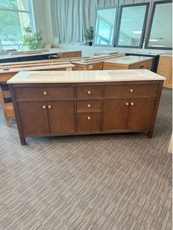 72” Bathroom vanity in dark wood color