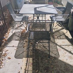 Vintage Wrought Iron Patio Set Excellent Condition  $350.00 Firm