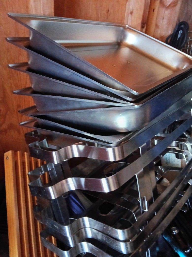 NSF 9Qt Stainless Steel Chafing Dishes (6)