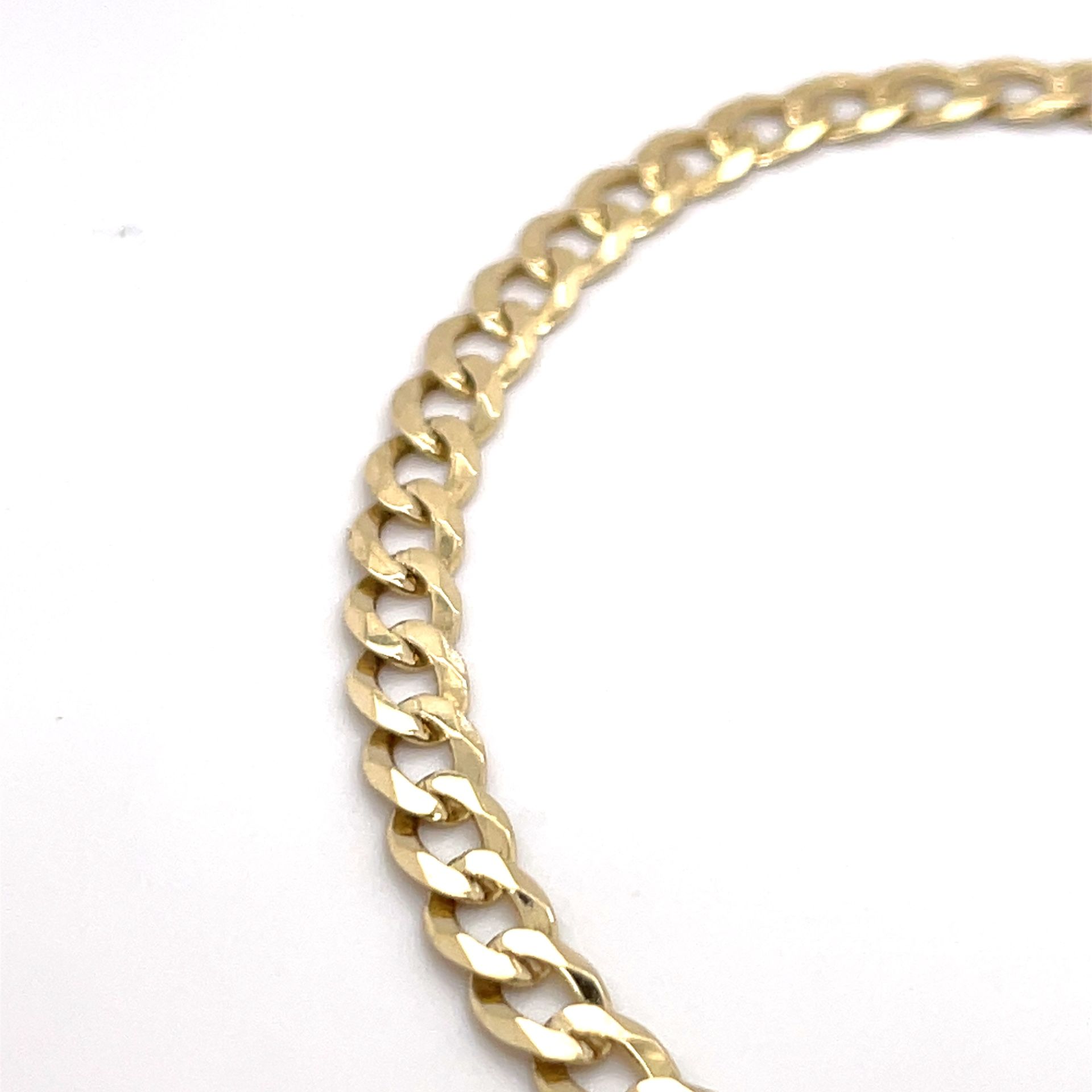 10kt Gold Cuban Bracelet 4.9mm 9” 5.90grams 142194 1