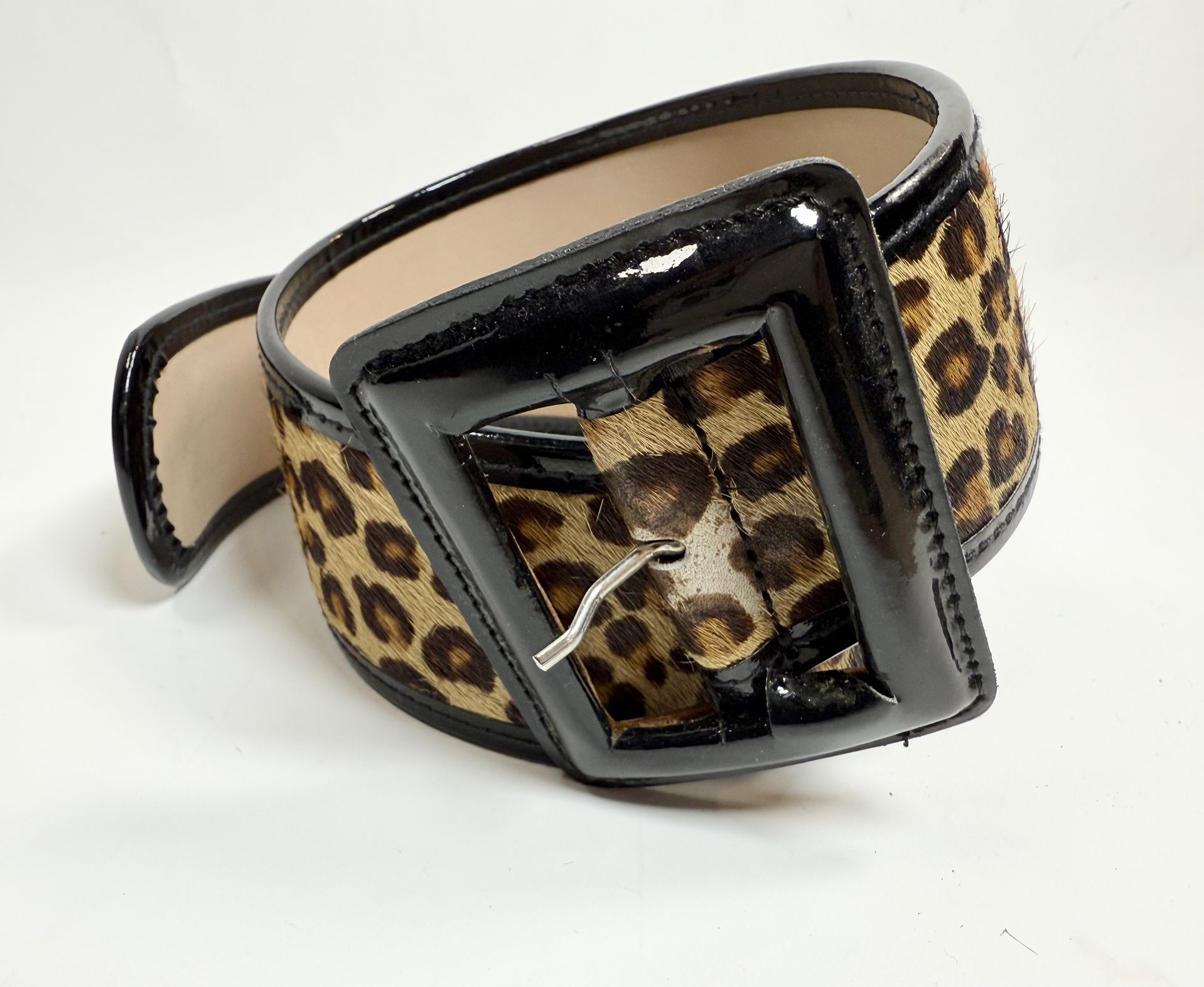 Gerard Darel Leopard Pony Hair Belt $450 size S Gerard Darel Leopard Pony Hair Belt $450 size S Jewelry  main image 3