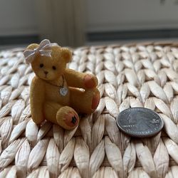 Small Teddy Bear Figurine 