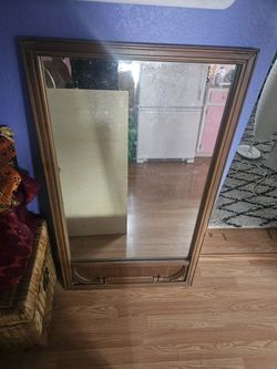 Wood Mirror 