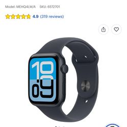 Apple Watch SE 3 44mm Midnight Al Midnight SB M/L GPS