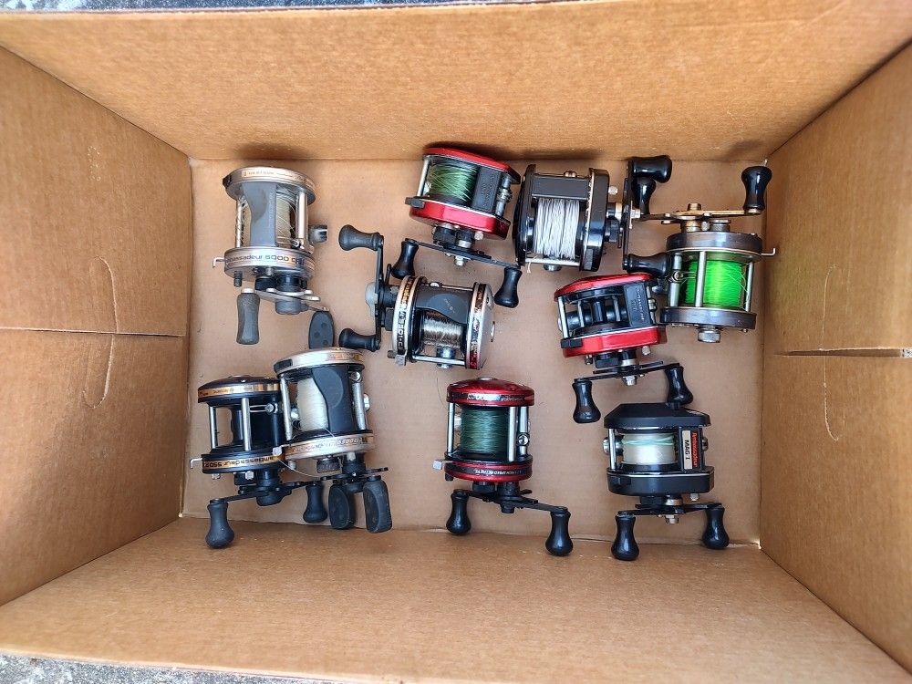 Lot Of Ten Abu Garcia Ambassadeur Fishing Reels