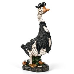 20" Halloween Skeleton Porch Goose,Outdoor Halloween Decorations