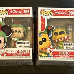 FUNKO POP! Disney MICKEY MOUSE & PLUTO Christmas