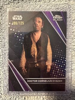 2025 Topps Chrome Black Doctor Cornelius Evazan 16/125