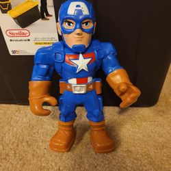 Big action figure.\nCaptain america