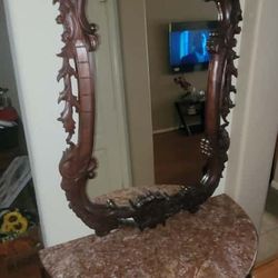 Beautiful Entry Table &  Mirror 