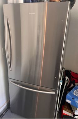 Hisense Stainless Steel Bottom Freezer Refrigerator