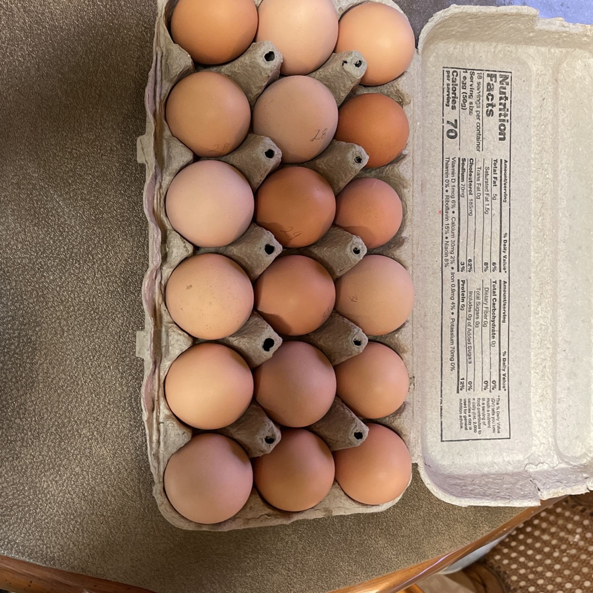 Fresh Eggs / Se Vende Huevos Frescos $8 For Every Dozen/ $8 La Docena