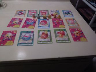 Shopkin collector cards and Season 3 shopkins