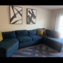 Sectional Sofa With Rug