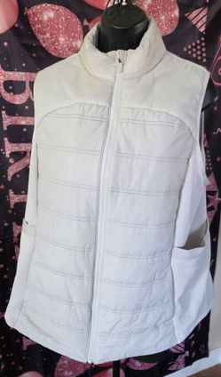 Light Gray Quilted Puffer Vest