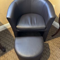 Dark Brown Leather Couch 