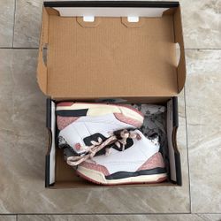 Jordan 3 Retro - Pink,black,white with flowers 