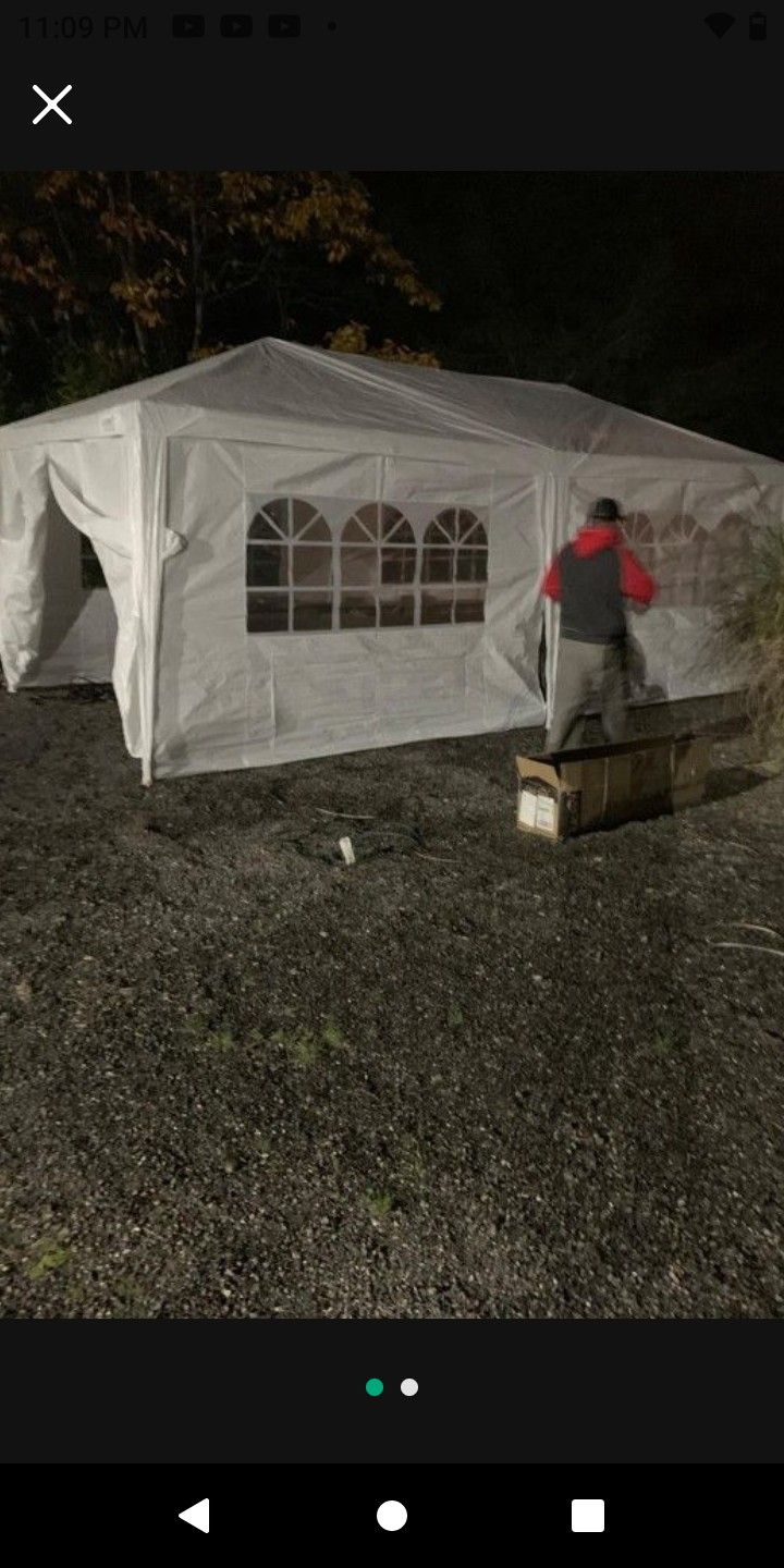 Larger Family Tent Hi. Enclosed Shelter Event Party Big 10x20 Tent New π 150 each only 4 more left New. Strong. Stabilized. With removable sidewalls