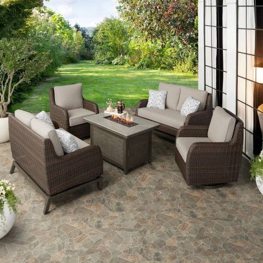βοΈ PATIO SEASON READY - AGIO OAKLAND 5PC FIRE SET - Costco #1807252
