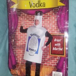 Adult  Vodka Bottle Costume Funny Halloween  Resembles Absolute  See Description