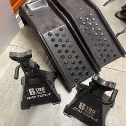 Car ramps/ 6 Ton Jack Stands 